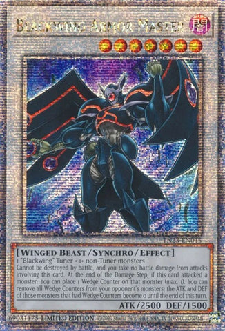 Blackwing Armor Master [TN23-EN015] Quarter Century Secret Rare 