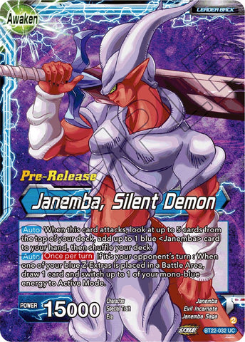 Janemba // Janemba, Silent Demon (BT22-032) [Critical Blow Prerelease Promos] 