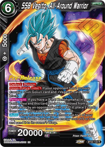 SSB Vegito, All-Around Warrior (BT22-122) [Critical Blow Prerelease Promos] 