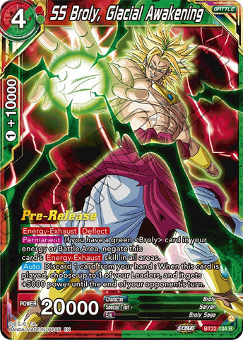 SS Broly, Glacial Awakening (BT22-134) [Critical Blow Prerelease Promos] 
