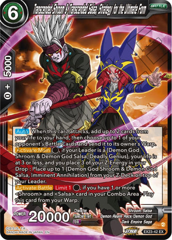 Transcended Shroom &amp; Transcended Salsa, Strategy for the Ultimate Form (EX23-42) [Premium Anniversary Box 2023] 