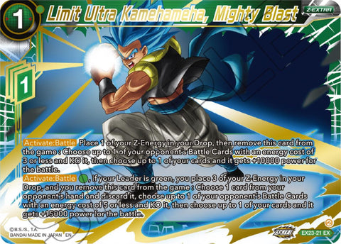 Limit Ultra Kamehameha, Mighty Blast (EX23-21) [Premium Anniversary Box 2023] 