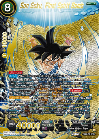 Son Goku, Final Spirit Bomb (EX23-52) [Premium Anniversary Box 2023] 