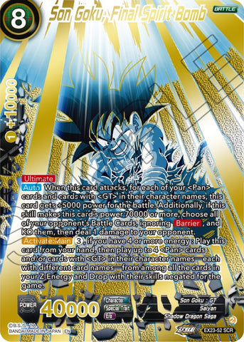 Son Goku, Final Spirit Bomb (Alternate Art) (EX23-52) [Premium Anniversary Box 2023] 