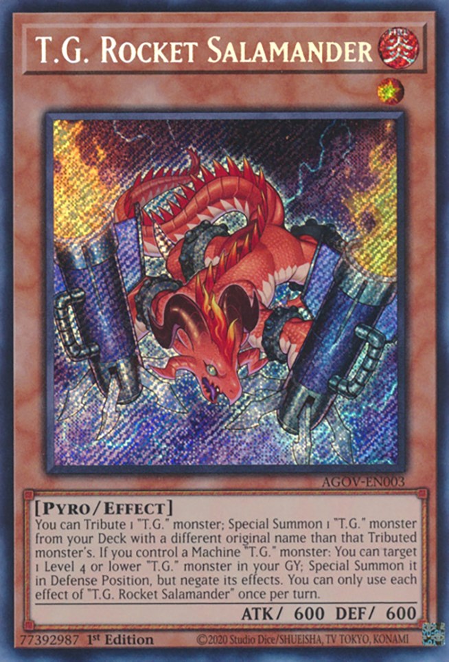 TG Rocket Salamander [AGOV-EN003] Secret Rare 