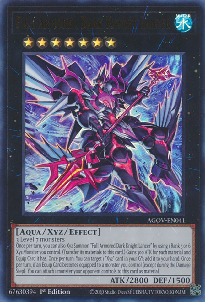 Full Armored Dark Knight Lancer [AGOV-EN041] Ultra Rare 