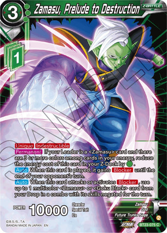 Zamasu, Prelude to Destruction (BT23-075) [Perfect Combination] 