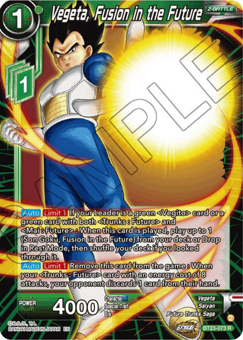 Vegeta, Fusion in the Future (BT23-073) [Perfect Combination] 