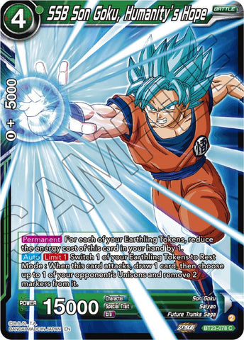 SSB Son Goku, Humanity's Hope (BT23-078) [Perfect Combination] 