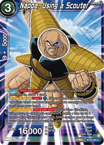 Nappa, Using a Scouter (BT23-066) [Perfect Combination] 