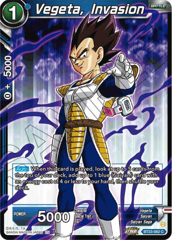 Vegeta, Invasion (BT23-062) [Perfect Combination] 