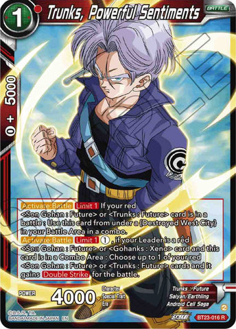 Trunks, Powerful Sentiments (BT23-016) [Perfect Combination] 