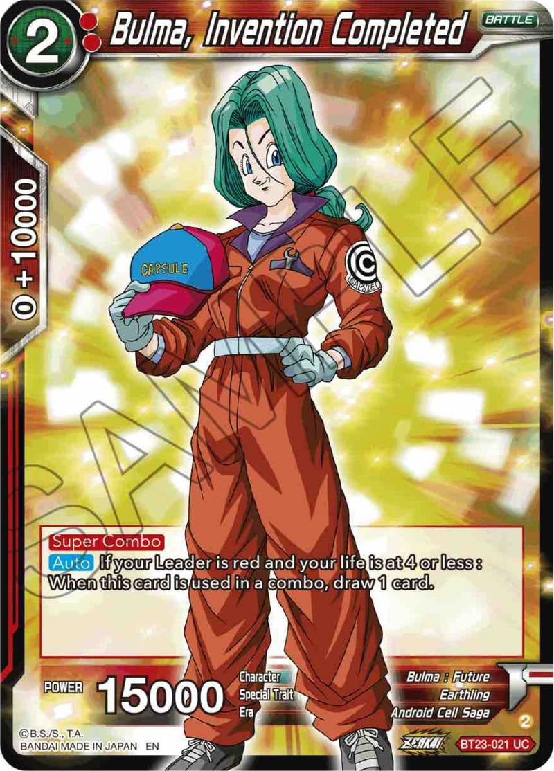 Bulma, Invention achevée (BT23-021) [Combinaison parfaite] 