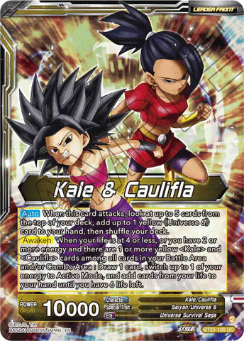 Kale &amp; Caulifla // Kefla, Potara-Fusion Dilemma (BT23-100) [Perfect Combination] 