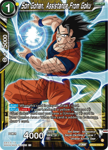 Son Gohan, Assistance From Goku (BT23-114) [Perfect Combination] 