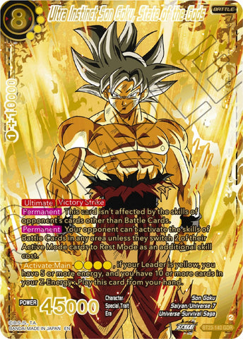 Ultra Instinct Son Goku, State of the Gods (GDR) (BT23-140) [Perfect Combination] 