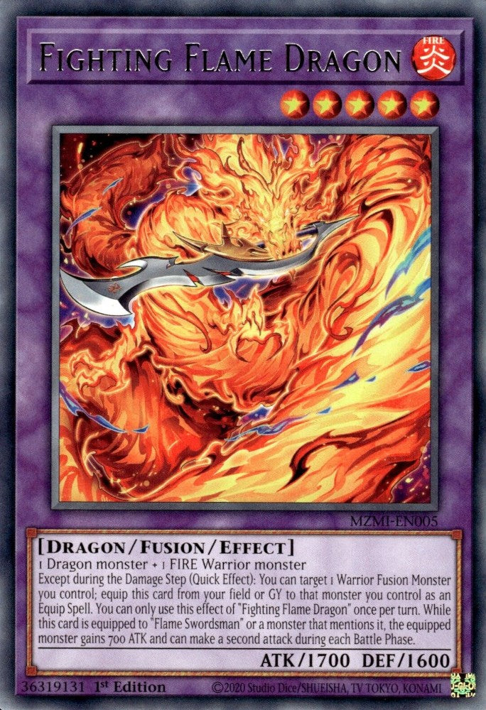 Fighting Flame Dragon [MZMI-EN005] Rare