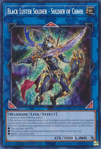 Black Luster Soldier - Soldier of Chaos [BLC1-EN002] Secret Rare 