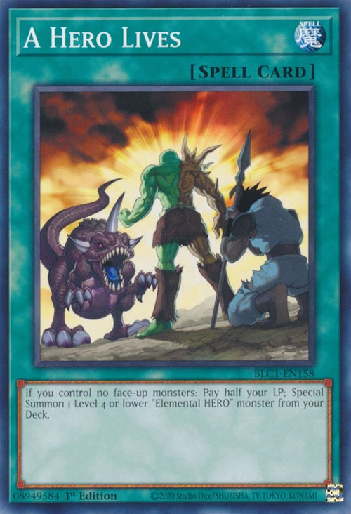 A Hero Lives [BLC1-EN158] Common 
