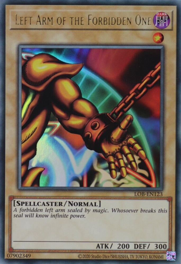 Left Arm of the Forbidden One (25th Anniversary) [LOB-EN123] Ultra Rare