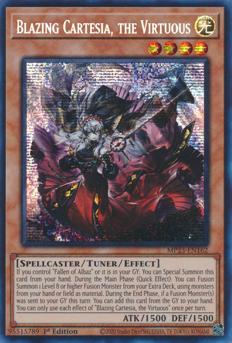 Blazing Cartesia, the Virtuous [MP23-EN162] Prismatic Secret Rare 