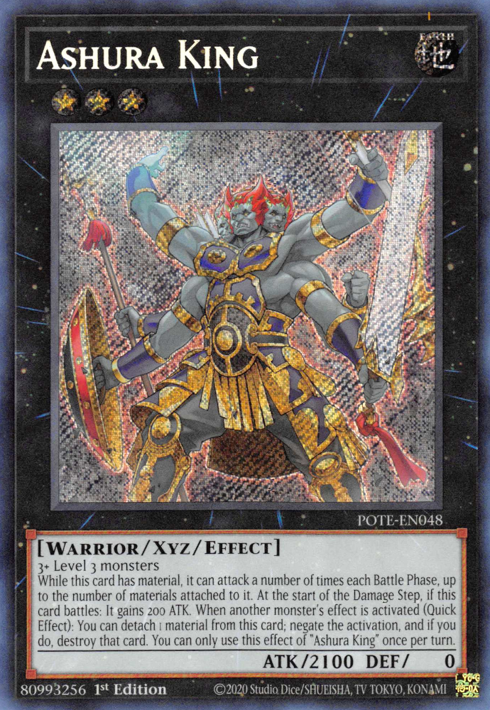 Ashura King [POTE-EN048] Secret Rare 