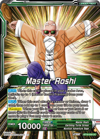 Master Roshi // Son Goku, Krillin, Yamcha, &amp; Master Roshi, Reunited (BT18-059) [Dawn of the Z-Legends] 