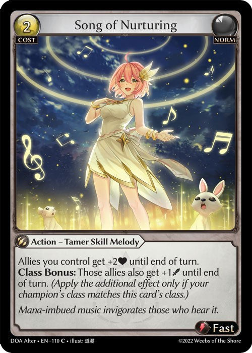 Song of Nurturing (110) [Dawn of Ashes: Alter Edition] 