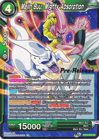 Majin Buu, Mighty Absorption (BT14-078) [Cross Spirits Prerelease Promos] 