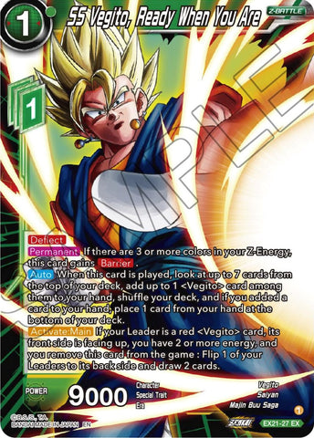 SS Vegito, Ready When You Are (EX21-27) [5th Anniversary Set] 