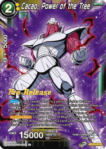 Cocoa, Power of the Tree (BT15-111) [Saiyan Showdown Prerelease Promos] 