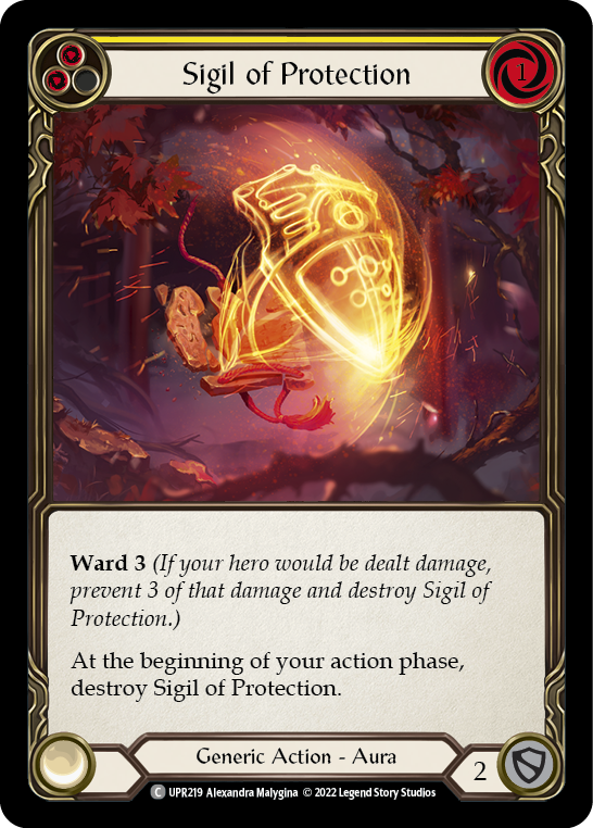 Sigil of Protection (Yellow) [UPR219] (Uprising) Rainbow Foil 
