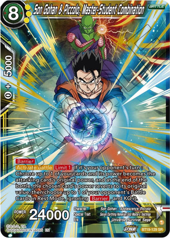Son Gohan &amp; Piccolo, Master-Student Combination (BT19-129) [Fighter's Ambition] 