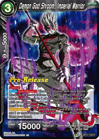Demon God Shroom, Imperial Warrior (BT17-123) [Ultimate Squad Prerelease Promos] 