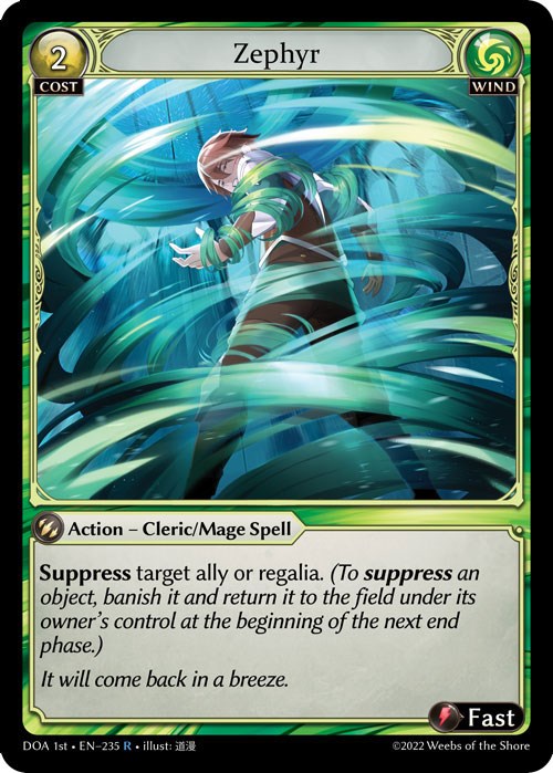 Zephyr (235) [Dawn of Ashes: 1st Edition] 