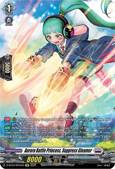 Aurora Battle Princess, Suppress Gleamer (D-BT04/SP24EN) [Awakening of Chakrabarthi]