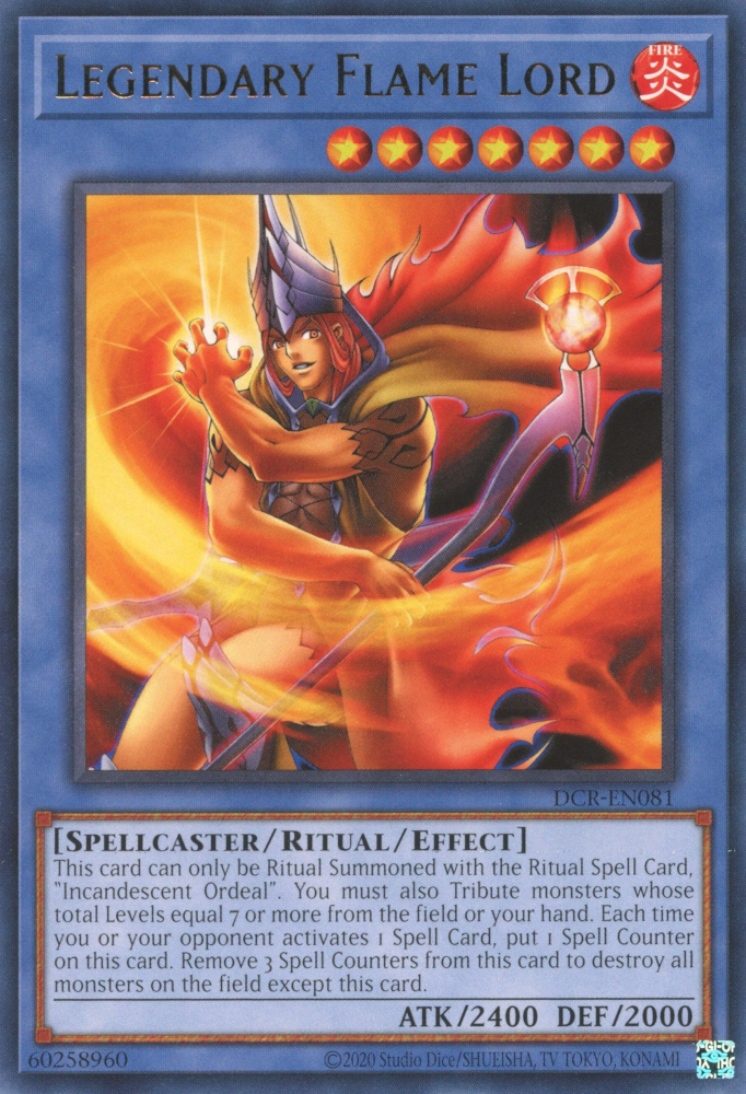 Legendary Flame Lord [DCR-EN081] Rare