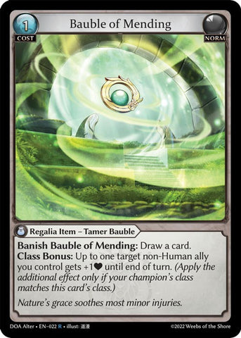 Bauble of Mending (022) [Dawn of Ashes: Alter Edition] 