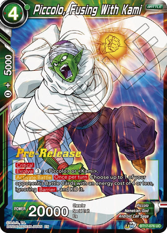 Piccolo, Fusing With Kami (BT17-076) [Ultimate Squad Prerelease Promos] 