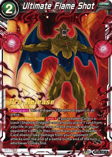 Ultimate Flame Shot (BT15-141) [Saiyan Showdown Prerelease Promos]