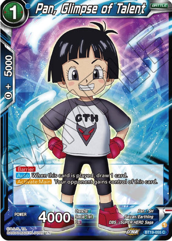 Pan, Glimpse of Talent (BT19-055) [Fighter's Ambition] 