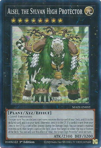 Alsei, the Sylvan High Protector [MAZE-EN052] Super Rare 