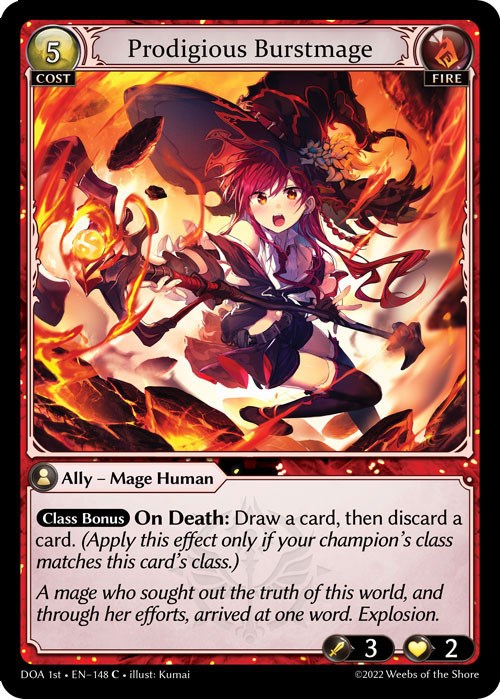 Prodigious Burstmage (148) [Dawn of Ashes: 1st Edition] 