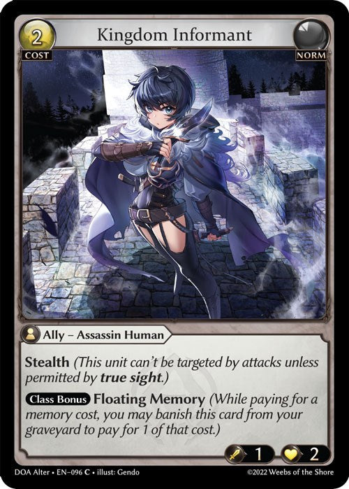 Kingdom Informant (096) [Dawn of Ashes: Alter Edition] 