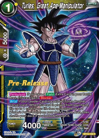 Turles, Great Ape Manipulator (BT15-106) [Saiyan Showdown Prerelease Promos]