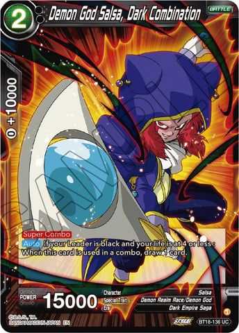 Demon God Salsa, Dark Combination (BT18-136) [Dawn of the Z-Legends] 