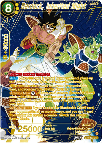 Bardock, Inherited Might (SPR) (BT18-107) [Dawn of the Z-Legends] 