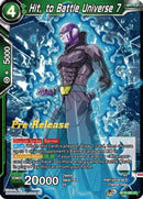 Hit, to Battle Universe 7 (BT16-062) [Realm of the Gods Prerelease Promos] 