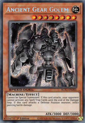 Ancient Gear Golem [SGX1-END01] Secret Rare 