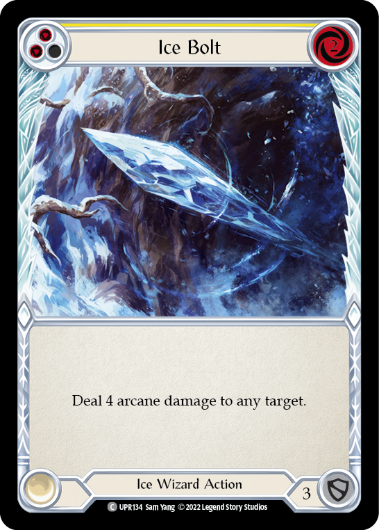Ice Bolt (Yellow) [UPR134] (Uprising) Rainbow Foil 